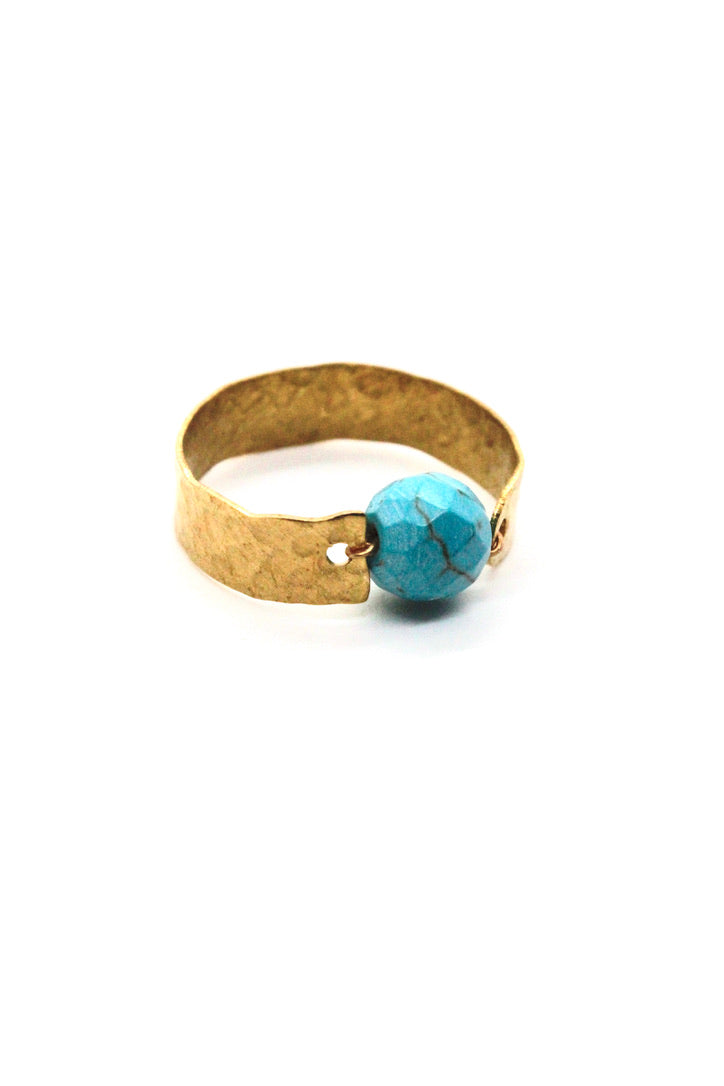 Turquoise Chunk Ring