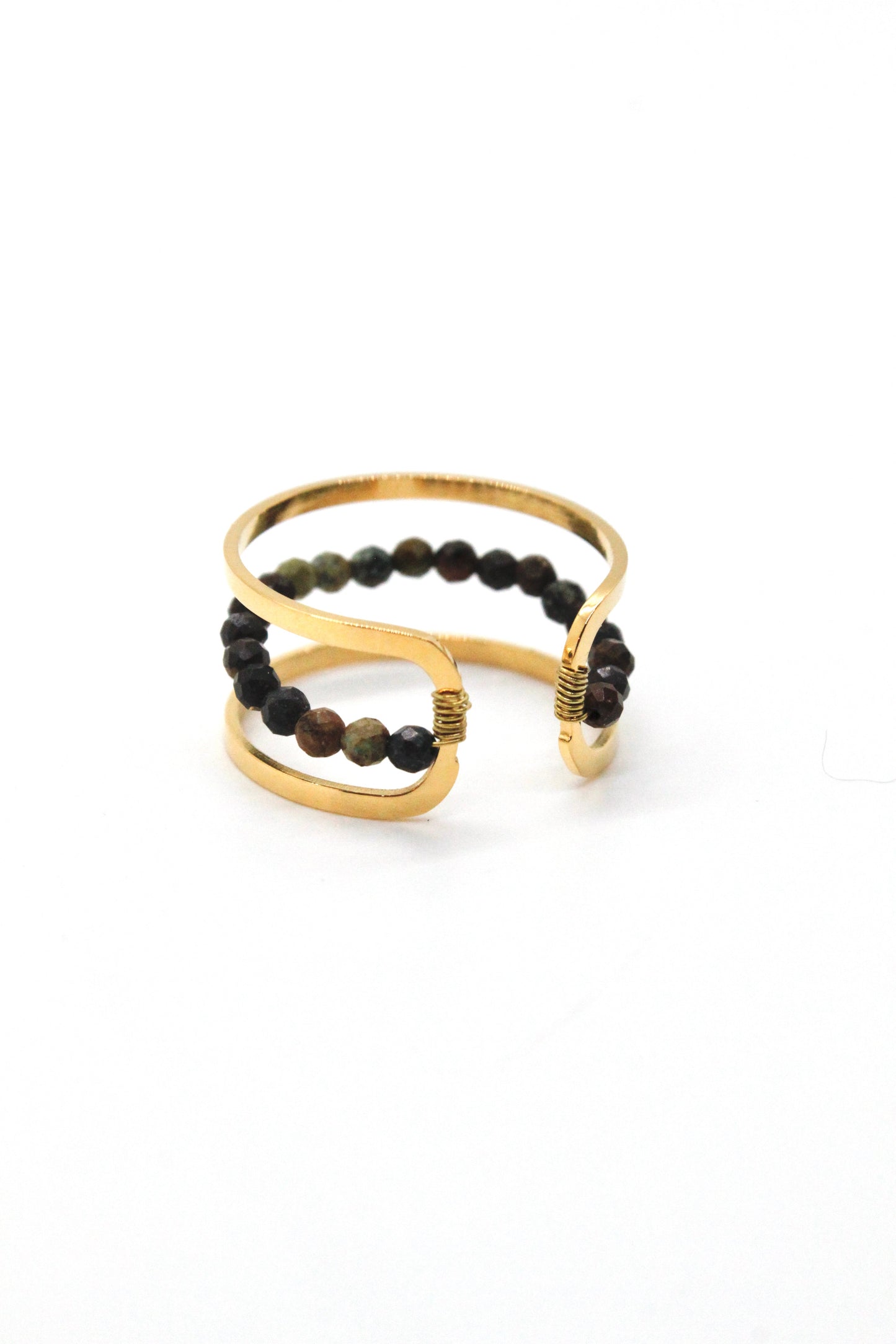 African Turquoise Band Ring